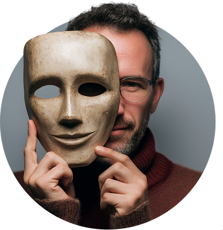 Mężczyzna z maską